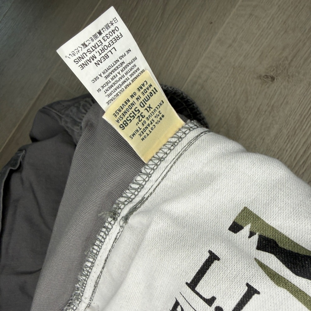 L.L. Bean Men's Gray Drawstring Joggers - Picture 6 of 6